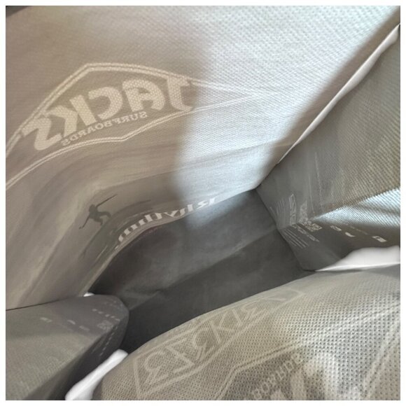 Jacks Surfboards Reusable Gift Bag Black White Surfer Picture Rhythm Print 13"H - Picture 7 of 7